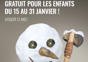 Le Préhistomuseum offre l’entrée aux enfants pendant la dernière quinzaine de janvier